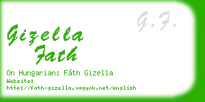 gizella fath business card